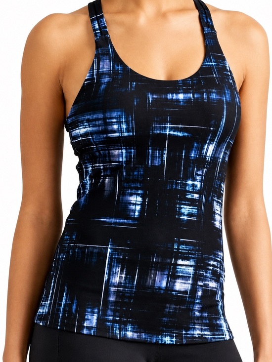 Athleta Tops - 🖤Athleta Black Blue Tank Top Size S